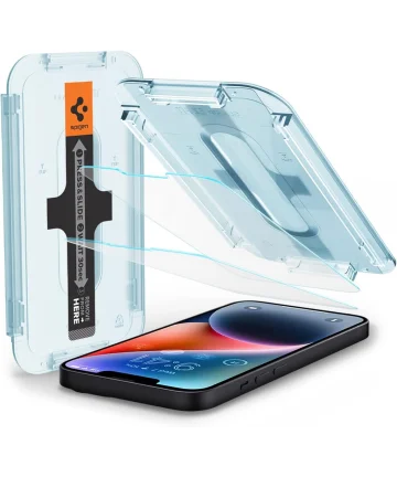 Spigen EZ Fit Glas.tR Apple iPhone 13 Pro Max Screen Protector 2-Pack Screen Protectors