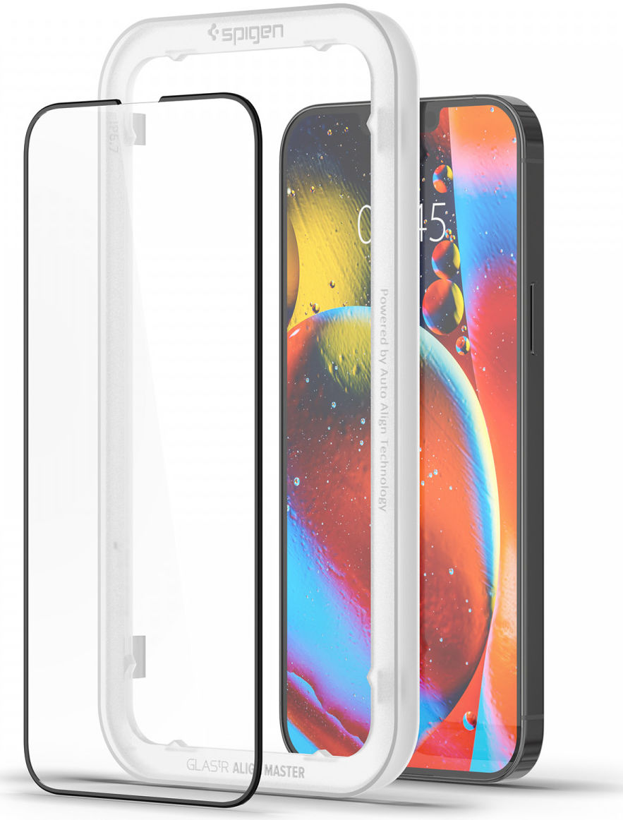 Spigen AlignMaster iPhone 13 Pro Max Screen Protector Tempered Glass 2-Pack afbeelding 14