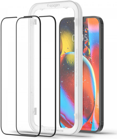 Spigen AlignMaster iPhone 13 Pro Max Screen Protector Tempered Glass 2-Pack afbeelding 15