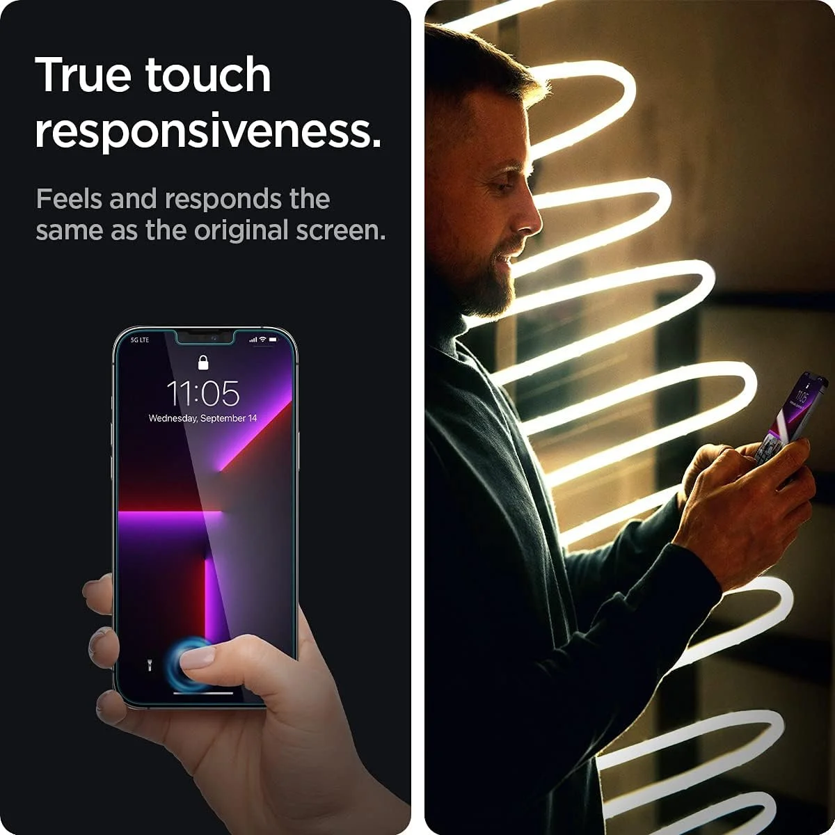Spigen Glas.tR iPhone 14 Plus / 13 Pro Max Tempered Glass Transparant afbeelding 2