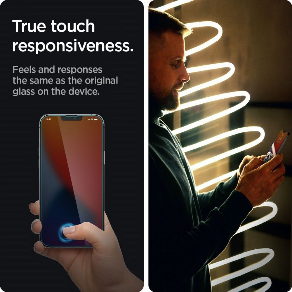 Spigen Glas.tR Apple iPhone 13 Pro Max Screen Protector Privacy Glass afbeelding 3