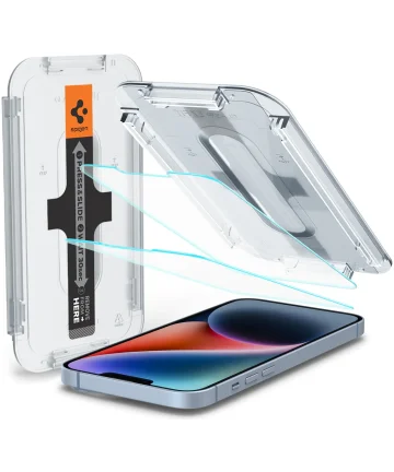 Spigen EZ Fit Glas.tR iPhone 14 / 13 / 13 Pro Screen Protector 2-Pack Screen Protectors