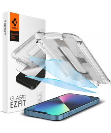 Spigen EZ Fit Glas.tR iPhone 13/13 Pro Protector Anti-Blue Light (2P) Screen Protectors