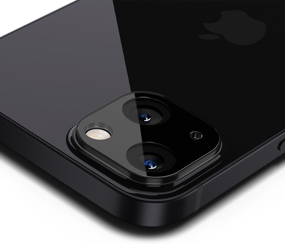 Spigen Optik Apple iPhone 13 Mini Camera Lens Protector (2-Pack) Zwart afbeelding 2