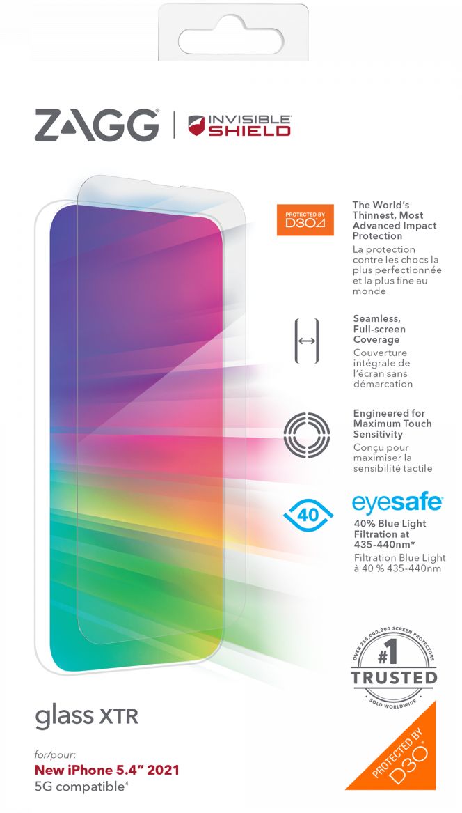 InvisibleShield XTR D3O Apple iPhone 13 Mini Screen Protector afbeelding 13