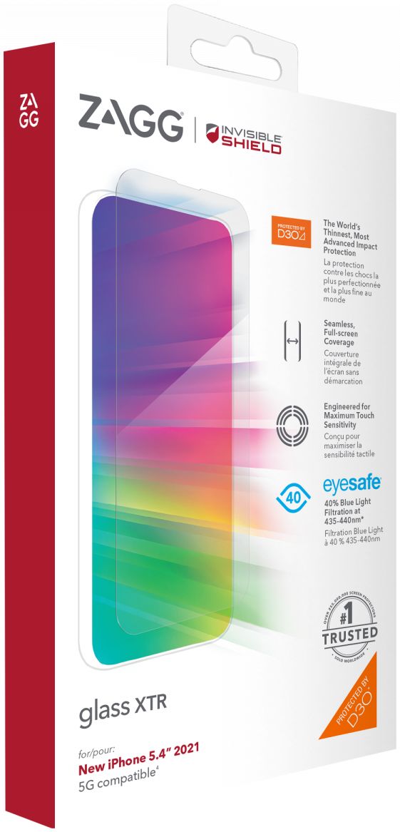 InvisibleShield XTR D3O Apple iPhone 13 Mini Screen Protector afbeelding 1