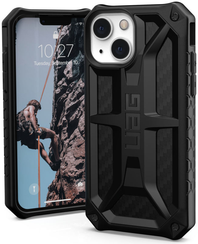 Urban Armor Gear Monarch Series iPhone 13 Mini Hoesje Carbon Fiber afbeelding 1