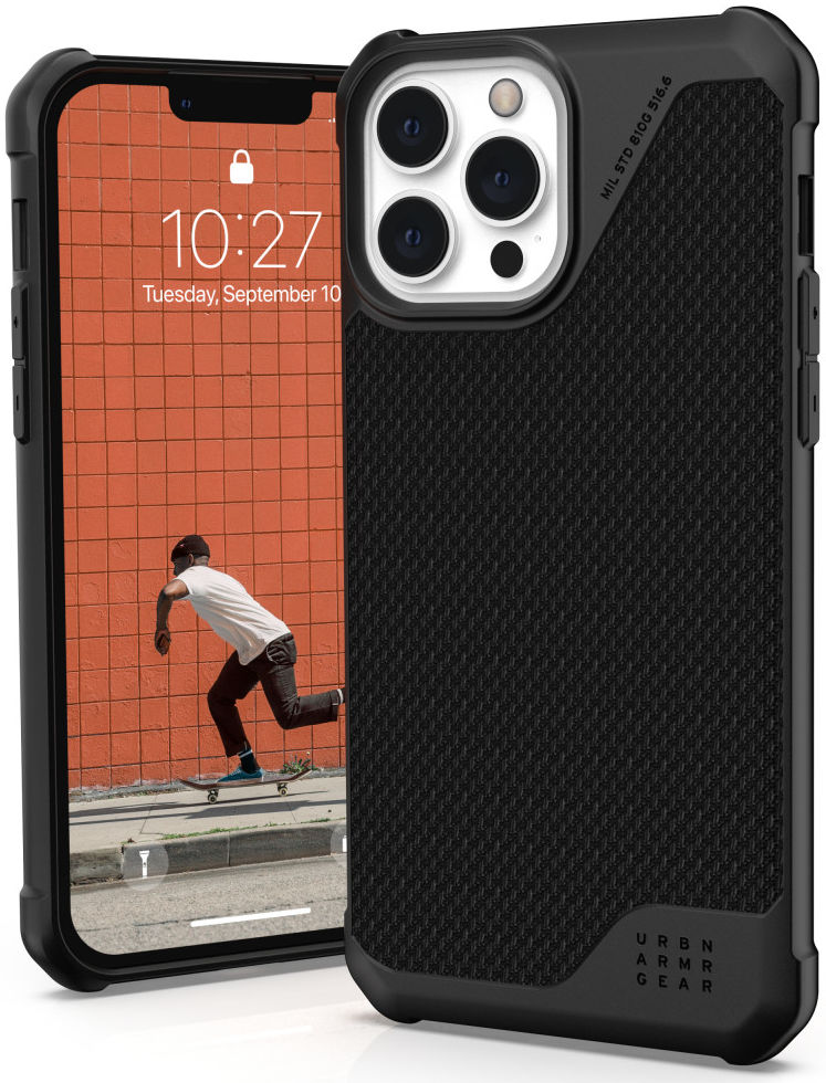 Urban Armor Gear Metropolis LT Series iPhone 13 Pro Max Hoesje Zwart afbeelding 2