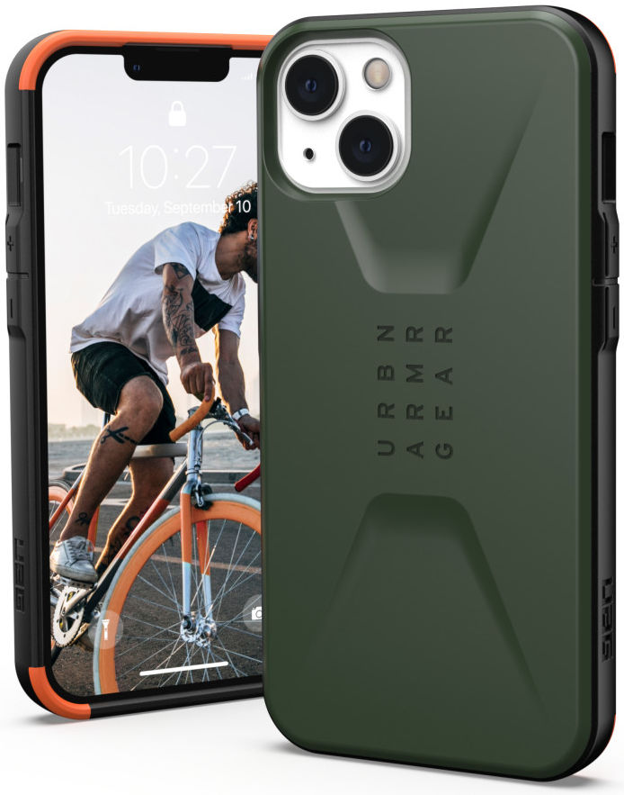 Urban Armor Gear Civilian Series Apple iPhone 13 Hoesje Olive afbeelding 2