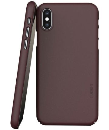 Nudient Thin Case V3 Apple iPhone XS Hoesje Back Cover Rood Hoesjes