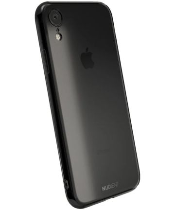 Nudient Glossy Thin Case Apple iPhone XR Hoesje Transparant Zwart Hoesjes