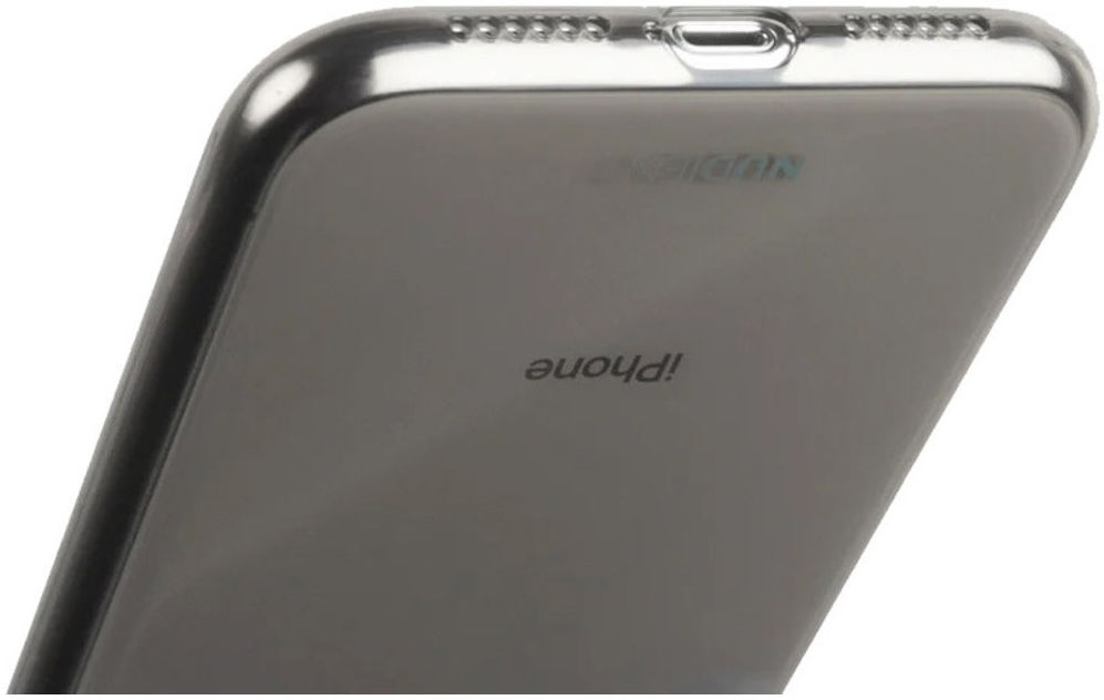 Nudient Glossy Thin Case Apple iPhone XR Hoesje Transparant Zwart afbeelding 2