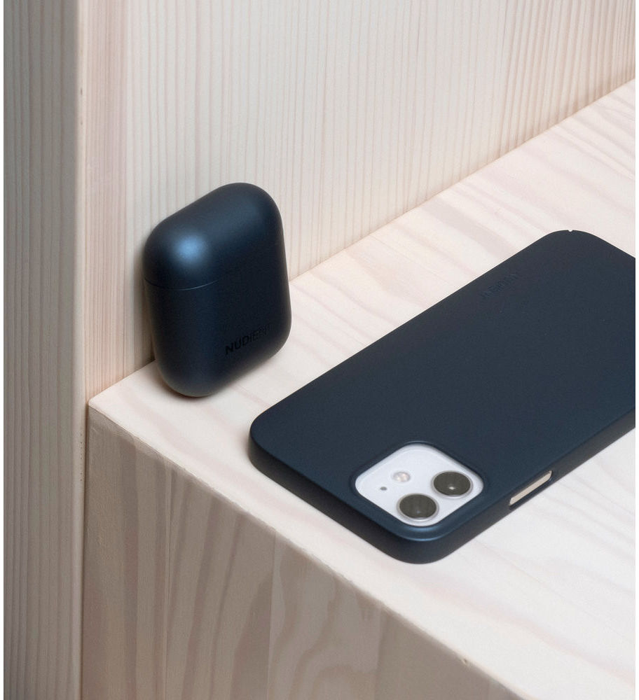 Nudient Thin Case V1 Apple AirPods Hoesje Ultradun Blauw afbeelding 3