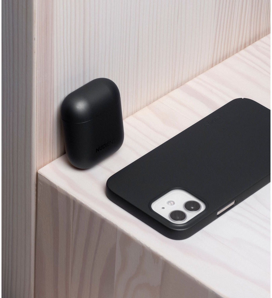 Nudient Thin Case V1 Apple AirPods Hoesje Ultradun Zwart afbeelding 3