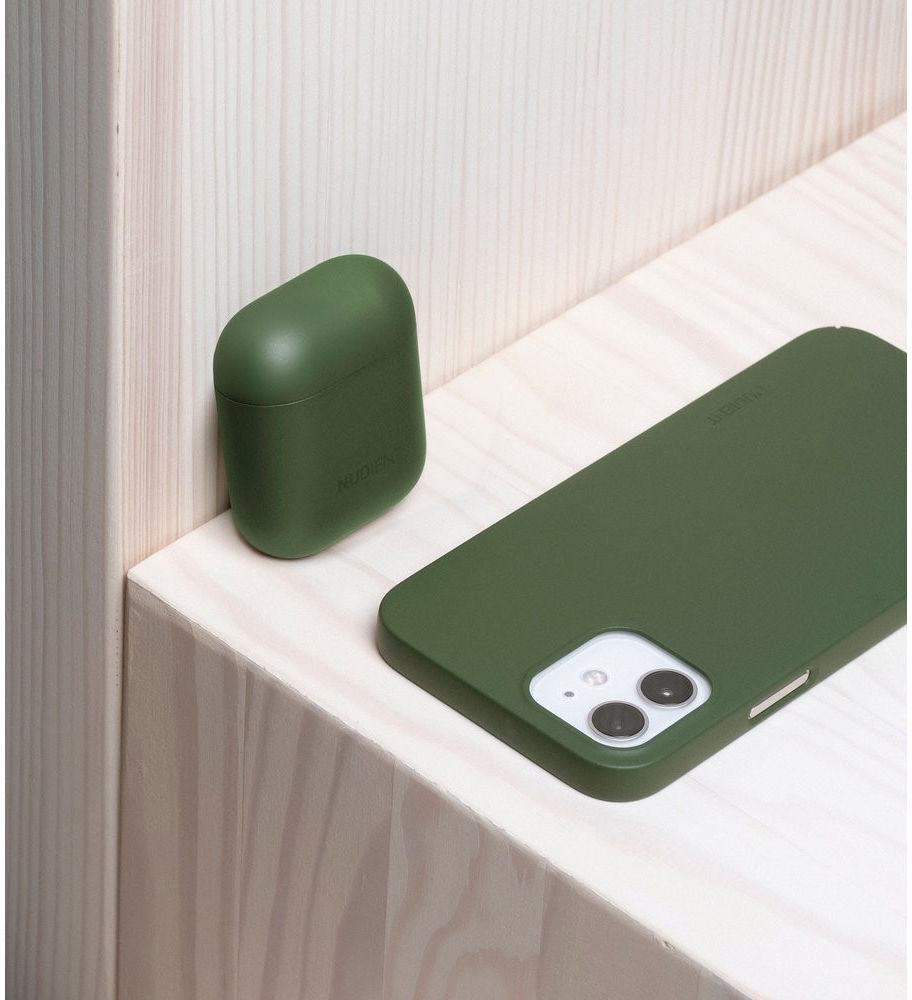 Nudient Thin Case V1 Apple AirPods Hoesje Ultradun Groen afbeelding 3