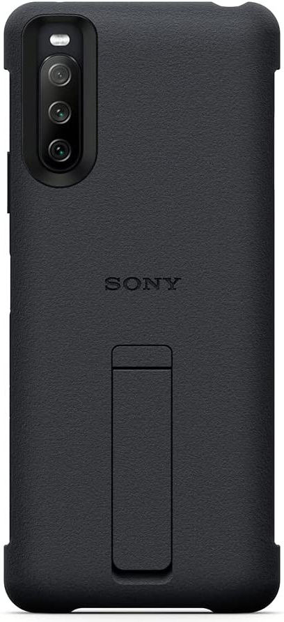 Origineel Sony Xperia 10 III Hoesje Style Back Cover Kickstand Zwart afbeelding 2