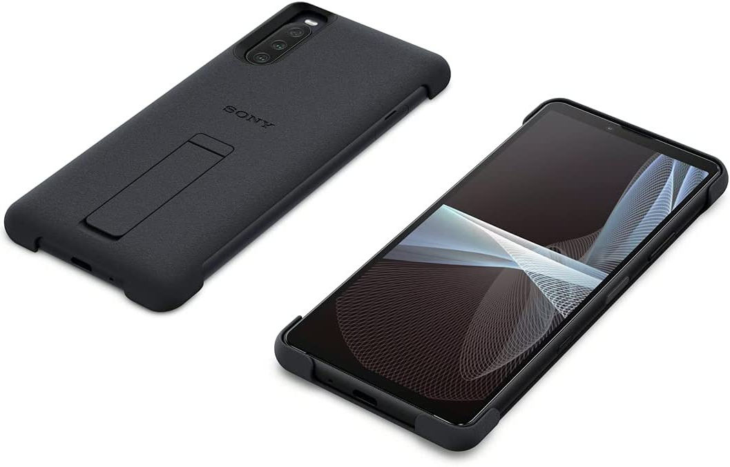 Origineel Sony Xperia 10 III Hoesje Style Back Cover Kickstand Zwart afbeelding 9