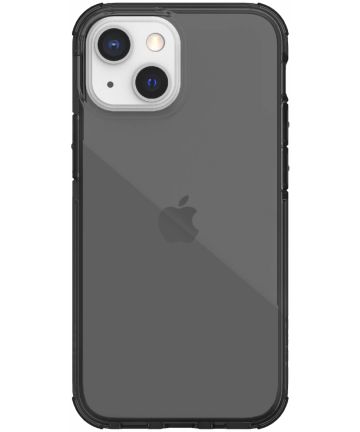 Raptic Clear Apple iPhone 13 Mini Hoesje Back Cover Transparant/Zwart Hoesjes