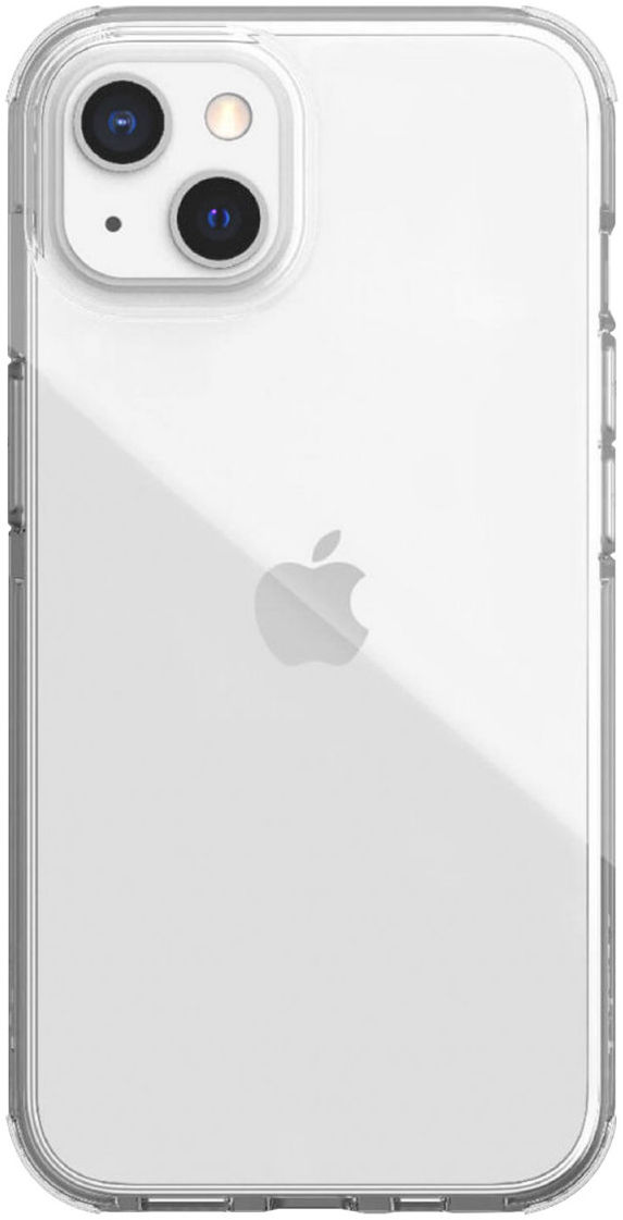 Raptic Clear Apple iPhone 13 Hoesje Back Cover Transparant/Wit afbeelding 1
