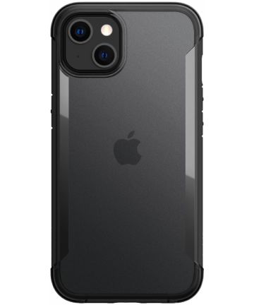 Raptic Terrain Apple iPhone 13 Hoesje Back Cover Transparant/Zwart Hoesjes