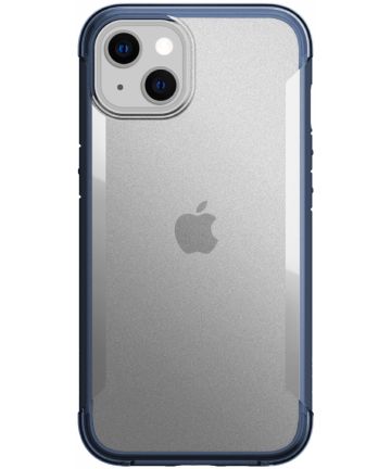Raptic Terrain Apple iPhone 13 Hoesje Back Cover Transparant/Blauw Hoesjes