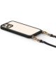 Spigen Apple iPhone 12 / 12 Pro Hoesje met Koord TPU Zwart Transparant