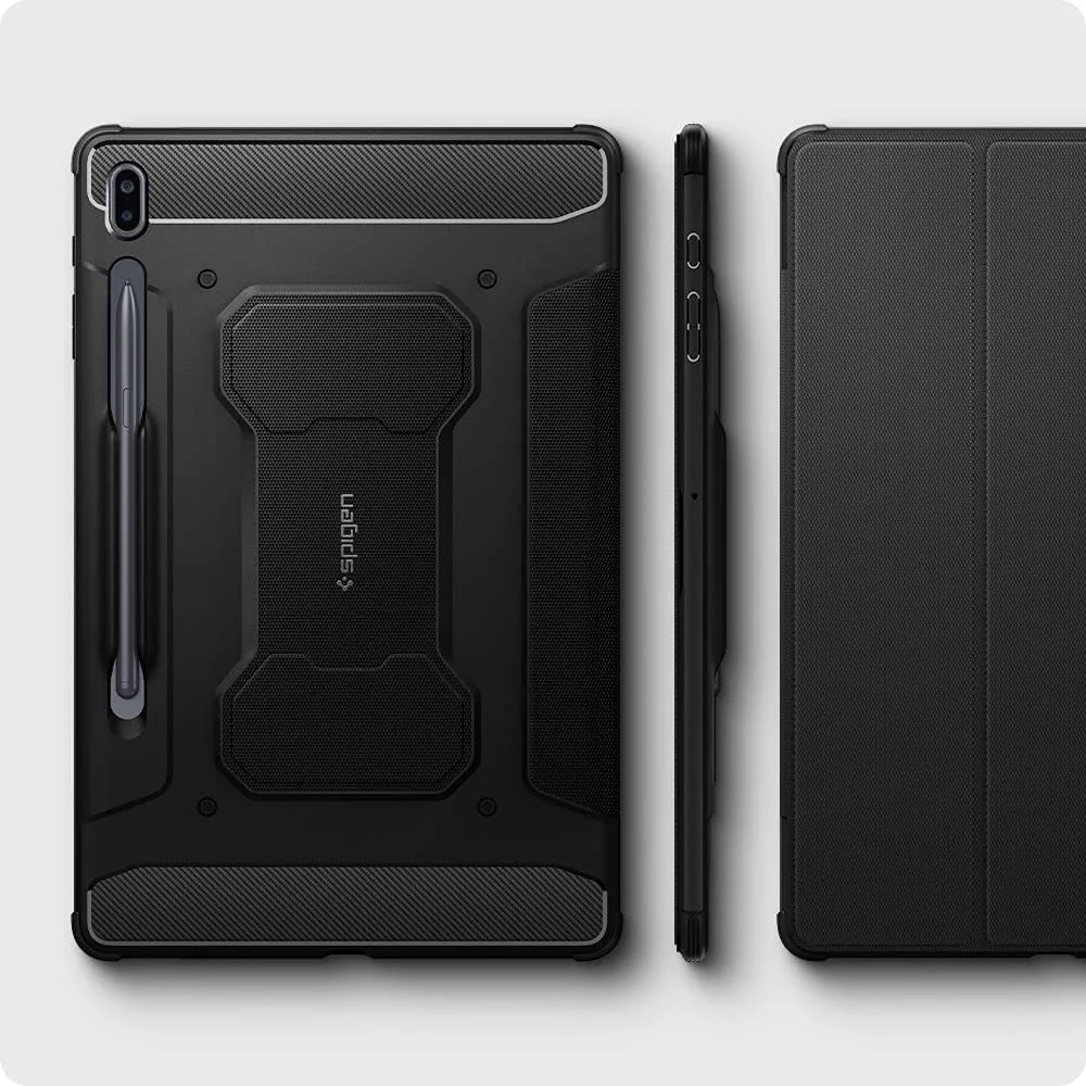 Spigen Rugged Armor Pro Samsung Galaxy Tab S7 FE Hoes Zwart afbeelding 7