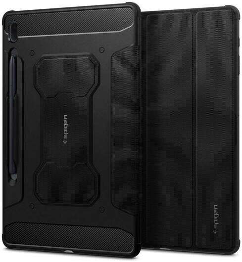 Spigen Rugged Armor Pro Samsung Galaxy Tab S7 FE Hoes Zwart afbeelding 2