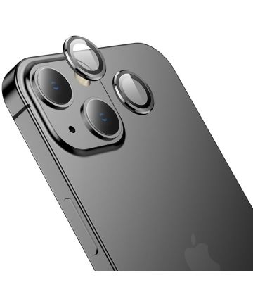Hoco iPhone 13 / iPhone 13 Mini Camera Protector Tempered Glass Zwart Screen Protectors
