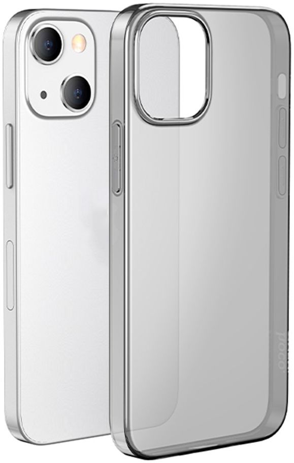 Hoco Apple iPhone 13 Mini Hoesje Dun TPU Back Cover Transparant Zwart afbeelding 1