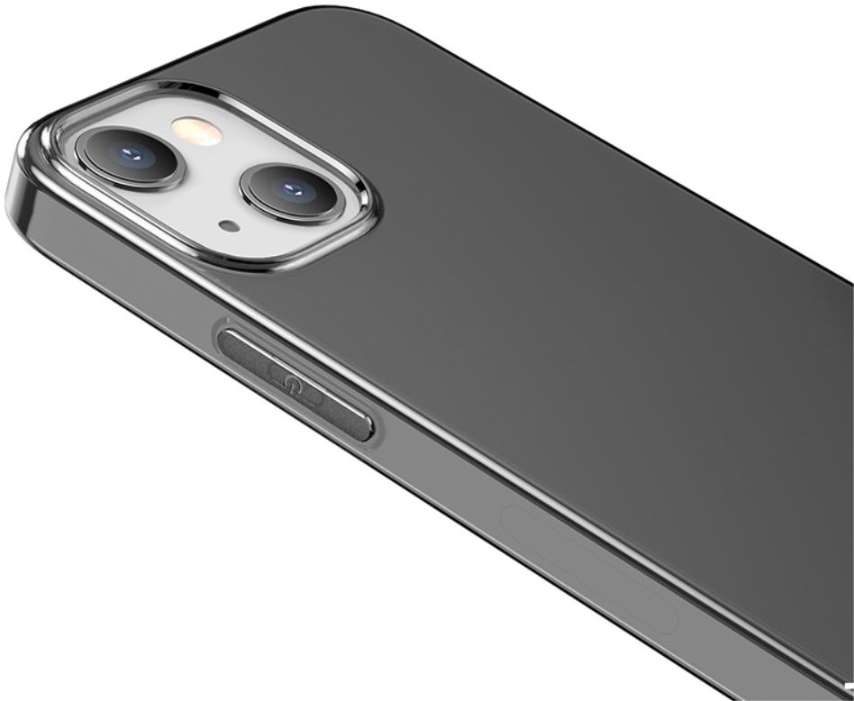 Hoco Apple iPhone 13 Mini Hoesje Dun TPU Back Cover Transparant Zwart afbeelding 4