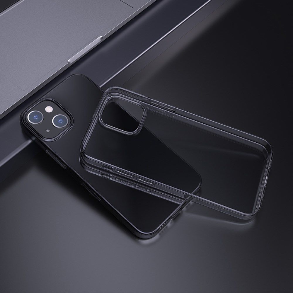 Hoco Apple iPhone 13 Mini Hoesje Dun TPU Back Cover Transparant Zwart afbeelding 5