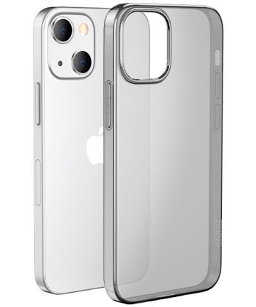 Hoco Apple iPhone 13 Hoesje Dun TPU Back Cover Transparant Zwart Hoesjes
