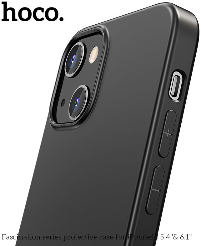 Hoco Fascination Series Apple iPhone 13 Mini Hoesje Matte Zwart afbeelding 5