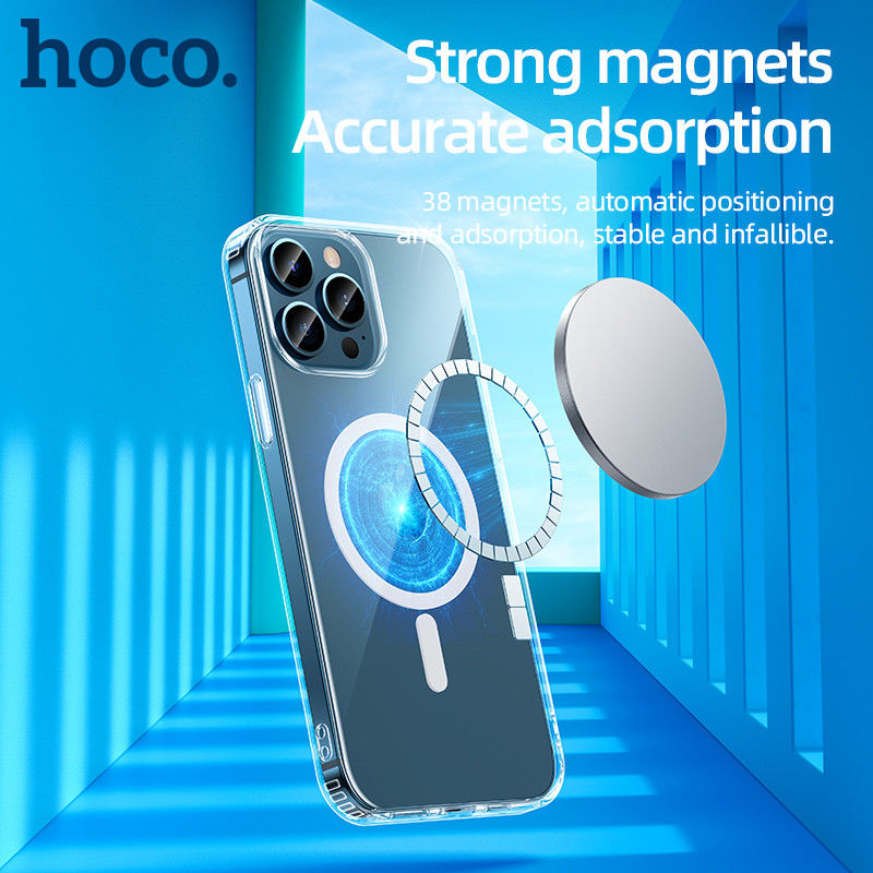 Hoco Apple iPhone 13 Pro Max Hoesje MagSafe Dun TPU Transparant afbeelding 5