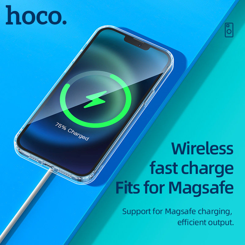 Hoco Apple iPhone 13 Pro Max Hoesje MagSafe Dun TPU Transparant afbeelding 6