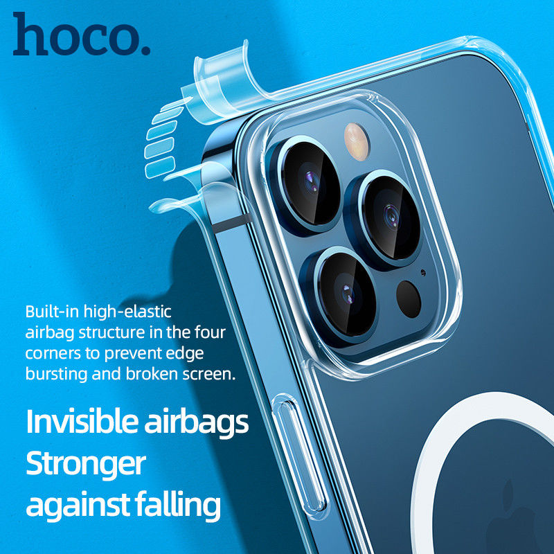 Hoco Apple iPhone 13 Pro Max Hoesje MagSafe Dun TPU Transparant afbeelding 7