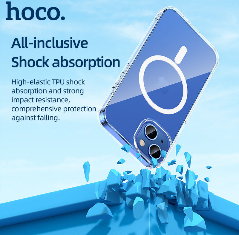 Hoco Apple iPhone 13 Pro Max Hoesje MagSafe Dun TPU Transparant afbeelding 8
