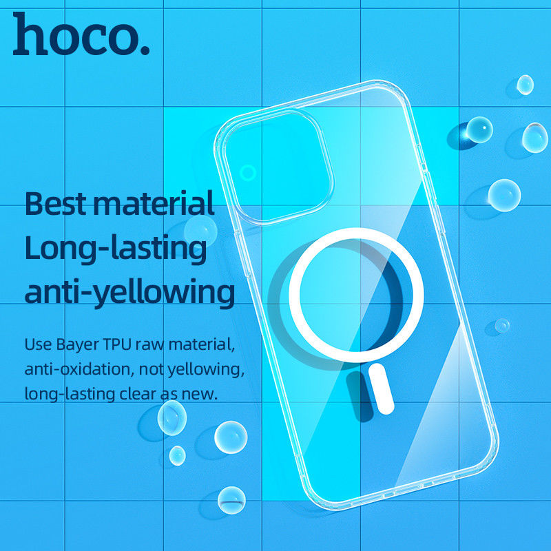 Hoco Apple iPhone 13 Pro Max Hoesje MagSafe Dun TPU Transparant afbeelding 9