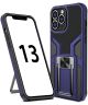 Apple iPhone 13 Pro Max Hoesje Hybride Back Cover Kickstand Navy