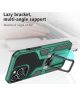 Apple iPhone 13 Pro Max Hoesje Hybride Back Cover Kickstand Groen