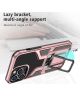 Apple iPhone 13 Pro Max Hoesje Hybride Back Cover Kickstand Rose Goud