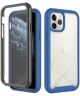 Apple iPhone XS Hoesje Full Protect 360° Cover Hybride Blauw