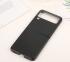 Samsung Galaxy Z Flip 3 Hoesje Back Cover Echt Leer Zwart afbeelding 3