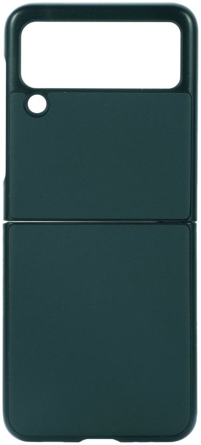 Samsung Galaxy Z Flip 3 Hoesje Back Cover Echt Leer Groen afbeelding 1