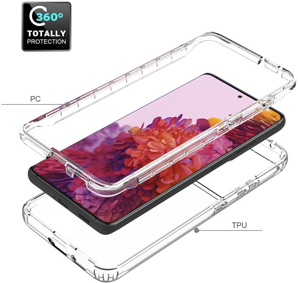 Samsung Galaxy S21 Ultra Hoesje Volledig Schokbestendig Cover Blauw afbeelding 4