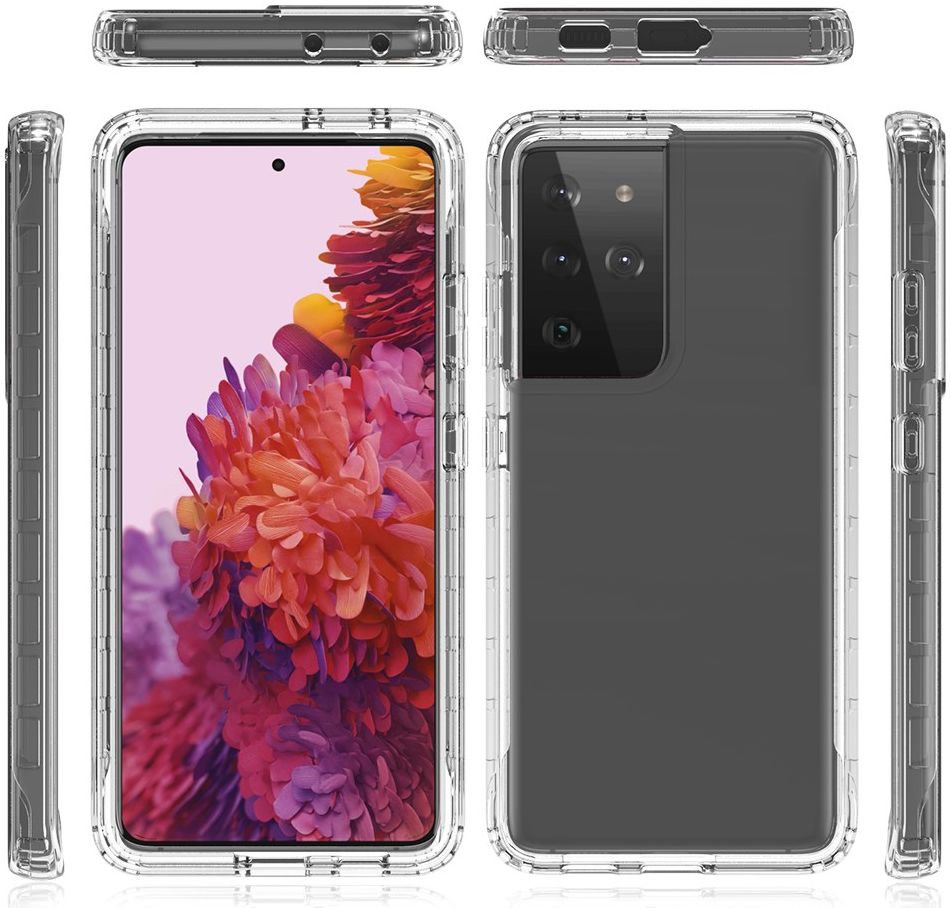 Samsung Galaxy S21 Ultra Hoesje Volledig Schokbestendig Cover Blauw afbeelding 7