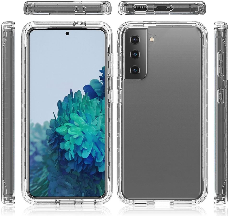 Samsung Galaxy S21 Hoesje Volledig Schokbestendig Hybride Cover Zwart afbeelding 7