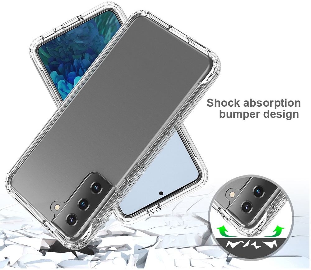 Samsung Galaxy S21 Hoesje Volledig Schokbestendig Hybride Cover Rood afbeelding 2