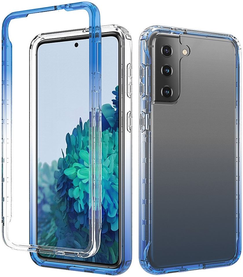 Samsung Galaxy S21 Plus Hoesje Volledig Schokbestendig Blauw afbeelding 1